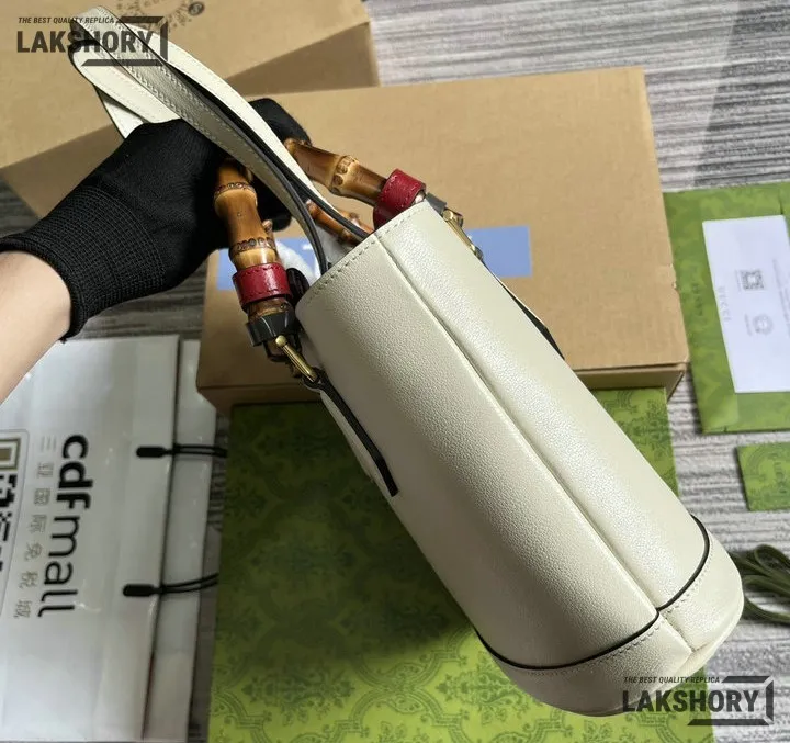 Gucci 1:1 Mirror Replica Diana Bamboo Handle Tote Bag 22CM/8.7IN Gucci Replica Bamboo Bags Gucci 1:1 Mirror Replica Diana Bamboo Handle Tote Bag 22CM/8.7IN Gucci Replica Bamboo Bags