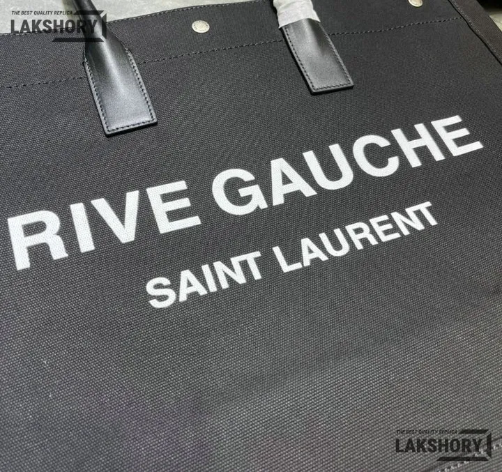 YSL 1:1 Mirror Replica Linen Calfskin Rive Gauche Tote Natural 48CM/18.9IN Replica Tote Bags YSL 1:1 Mirror Replica Linen Calfskin Rive Gauche Tote Natural 48CM/18.9IN Replica Tote Bags
