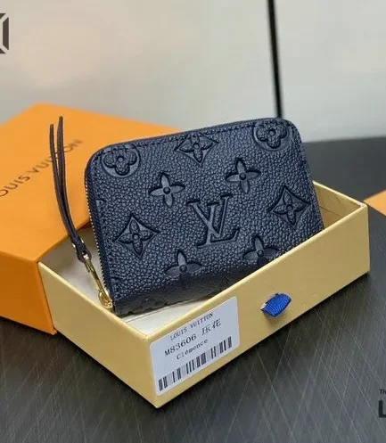 Louis Vuitton 1:1 Mirror Replica Empreinte Zippy Coin Purse Black 11CM/4.3IN Louis Vuitton Replica Wallets