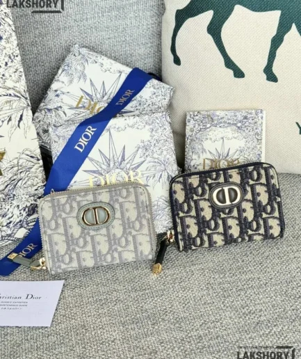 Dior 1:1 Mirror Replica Small 30 Montaigne Voyageur Coin Purse 8.5CM/3.3IN Christian Dior Replica Wallets