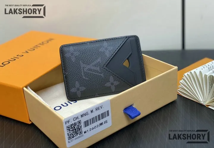Louis Vuitton 1:1 Mirror Replica Porte-Cartes Magnet Monogram Eclipse 6.5CM/2.6IN Louis Vuitton Replica Wallets Louis Vuitton 1:1 Mirror Replica Porte-Cartes Magnet Monogram Eclipse 6.5CM/2.6IN Louis Vuitton Replica Wallets