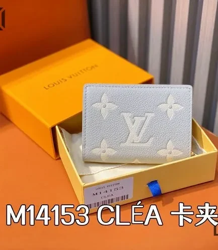 Louis Vuitton 1:1 Mirror Replica Empreinte Monogram Giant Clea Wallet Tourterelle Grey 11CM/4.3IN Louis Vuitton Replica Wallets