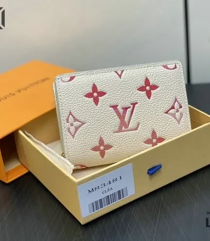 Louis Vuitton 1:1 Mirror Replica Clea Wallet Monogram Empreinte Leather 12CM/4.7IN Louis Vuitton Replica Wallets