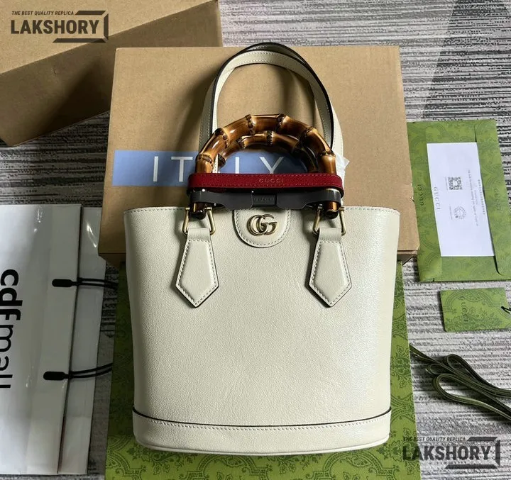 Gucci 1:1 Mirror Replica Diana Bamboo Handle Tote Bag 22CM/8.7IN Gucci Replica Bamboo Bags Gucci 1:1 Mirror Replica Diana Bamboo Handle Tote Bag 22CM/8.7IN Gucci Replica Bamboo Bags