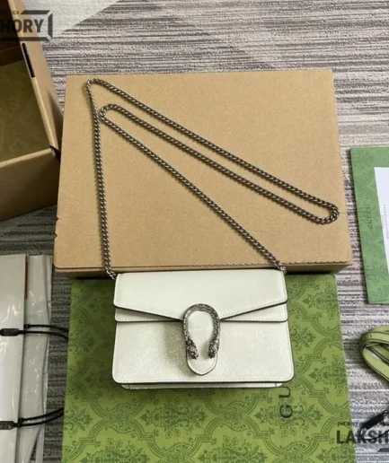 Gucci 1:1 Mirror Replica Dionysus Leather Super Mini Bag 17.5CM/6.9IN Gucci Replica Dionysus Bags