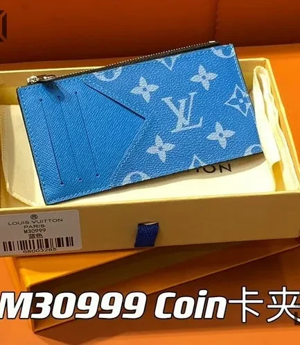 Louis Vuitton 1:1 Mirror Replica Taigarama Coin Card Holder 8CM/3.1IN Louis Vuitton Replica Wallets