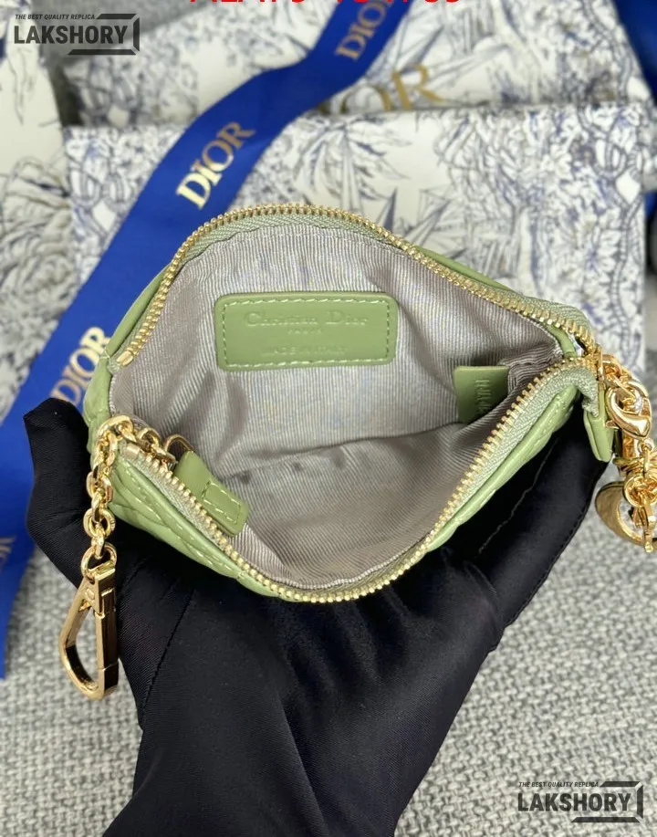 Dior 1:1 Mirror Replica Lambskin Cannage Lady Dior Zipped Key Case 7.6CM/3IN Christian Dior Replica Wallets Dior 1:1 Mirror Replica Lambskin Cannage Lady Dior Zipped Key Case 7.6CM/3IN Christian Dior Replica Wallets