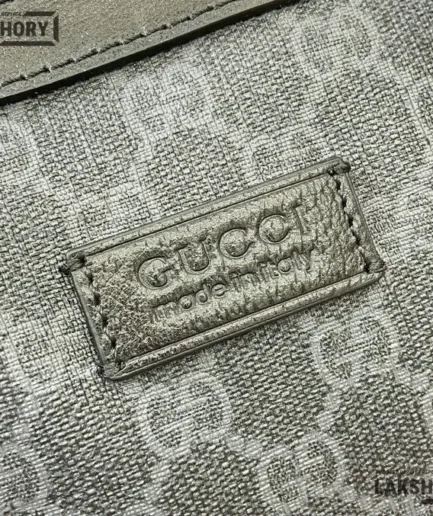Gucci 1:1 Mirror Replica GG Supreme Medium Duffle Bag Black 44CM/17.3IN Gucci Replica Ophidia Bags