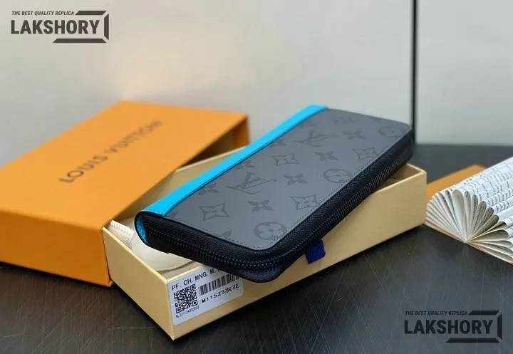 Louis Vuitton 1:1 Mirror Replica Zippy Vertical Wallet Taurillon Monogram Turquoise 20CM/7.9IN Louis Vuitton Replica Wallets Louis Vuitton 1:1 Mirror Replica Zippy Vertical Wallet Taurillon Monogram Turquoise 20CM/7.9IN Louis Vuitton Replica Wallets