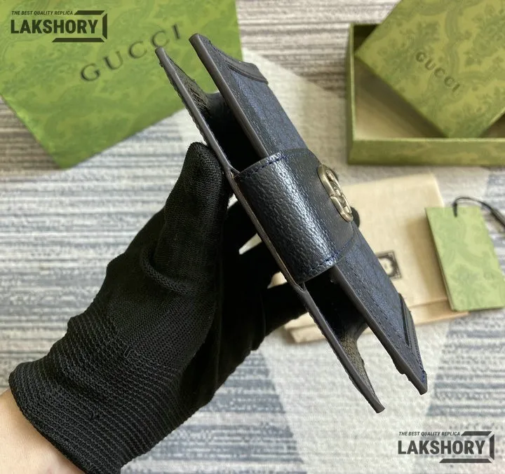 Gucci 1:1 Mirror Replica GG Web Ophidia Passport Case Navy 10.5CM/4.1IN Gucci Replica Wallets Gucci 1:1 Mirror Replica GG Web Ophidia Passport Case Navy 10.5CM/4.1IN Gucci Replica Wallets