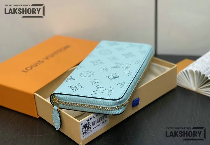 Louis Vuitton 1:1 Mirror Replica Zippy Wallet Mahina Leather Mineral Blue 19.5CM/7.7IN Louis Vuitton Replica Wallets Louis Vuitton 1:1 Mirror Replica Zippy Wallet Mahina Leather Mineral Blue 19.5CM/7.7IN Louis Vuitton Replica Wallets
