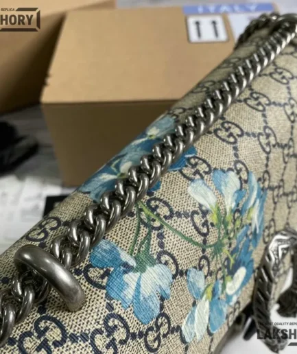 Gucci 1:1 Mirror Replica Dionysus Medium Shoulder Bag in GG Supreme 28CM/11IN Gucci Replica Dionysus Bags