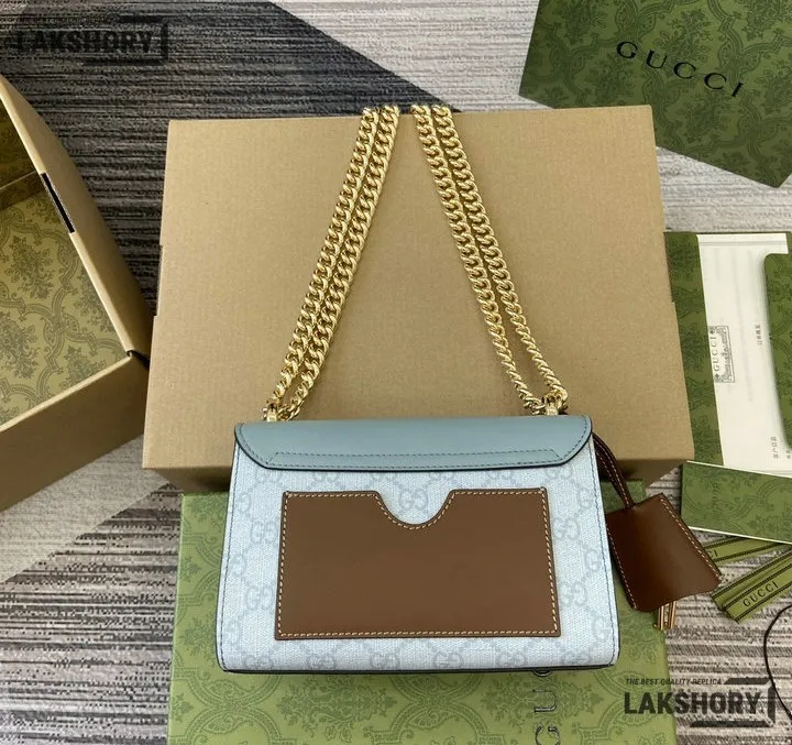 Gucci 1:1 Mirror Replica Padlock GG Supreme Small Shoulder Bag 20CM/7.9IN Gucci Replica Padlock Bags Gucci 1:1 Mirror Replica Padlock GG Supreme Small Shoulder Bag 20CM/7.9IN Gucci Replica Padlock Bags