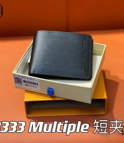 Louis Vuitton 1:1 Mirror Replica Multiple Wallet Epi XL Black 11.5CM/4.5IN Louis Vuitton Replica Wallets