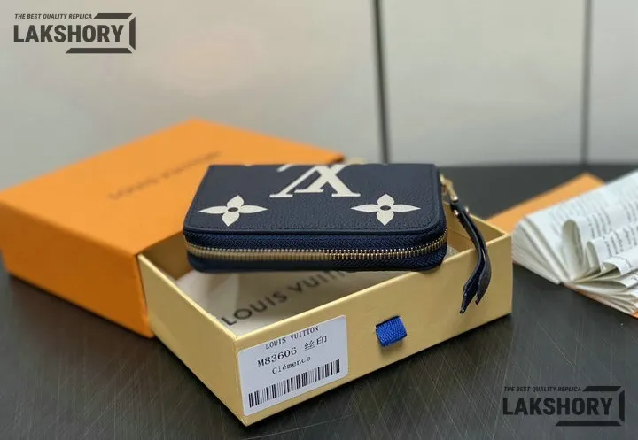 Louis Vuitton 1:1 Mirror Replica Monogram Giant Zippy Coin Purse Black Beige 11CM/4.3IN Louis Vuitton Replica Wallets Louis Vuitton 1:1 Mirror Replica Monogram Giant Zippy Coin Purse Black Beige 11CM/4.3IN Louis Vuitton Replica Wallets