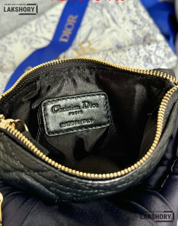 Dior 1:1 Mirror Replica Lambskin Cannage Lady Dior Zipped Key Case 7.6CM/3IN Christian Dior Replica Wallets Dior 1:1 Mirror Replica Lambskin Cannage Lady Dior Zipped Key Case 7.6CM/3IN Christian Dior Replica Wallets