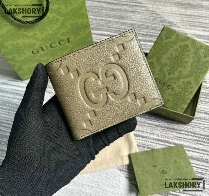 Gucci 1:1 Mirror Replica Jumbo GG Bifold Leather Coin Wallet 9CM/3.5IN Gucci Replica Wallets Gucci 1:1 Mirror Replica Jumbo GG Bifold Leather Coin Wallet 9CM/3.5IN Gucci Replica Wallets