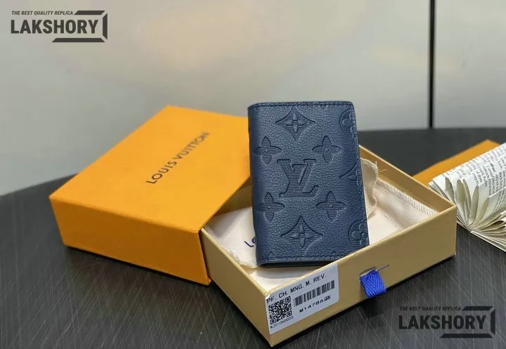 Louis Vuitton 1:1 Mirror Replica Pocket Organizer Monogram Shadow 7.5CM/3IN Louis Vuitton Replica Wallets Louis Vuitton 1:1 Mirror Replica Pocket Organizer Monogram Shadow 7.5CM/3IN Louis Vuitton Replica Wallets