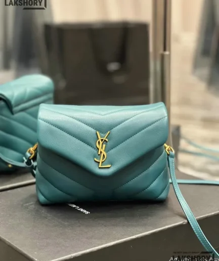 YSL 1:1 Mirror Replica Toy Loulou Calfskin Crossbody Bag 20CM/7.9IN Replica Crossbody Bags