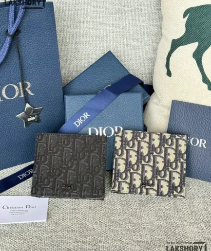 Dior 1:1 Mirror Replica Oblique Bi-Fold Wallet 9.5CM/3.7IN Christian Dior Replica Wallets