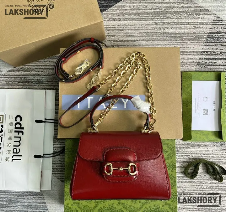 Gucci 1:1 Mirror Replica Horsebit 1955 Top Handle Bag Burgundy 22CM/8.7IN Gucci Replica Horsebit Bags Gucci 1:1 Mirror Replica Horsebit 1955 Top Handle Bag Burgundy 22CM/8.7IN Gucci Replica Horsebit Bags