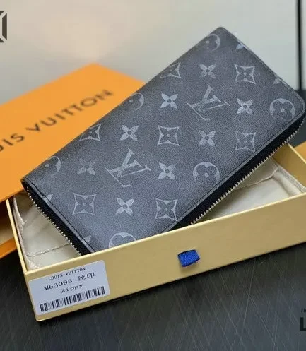 Louis Vuitton 1:1 Mirror Replica Zippy Wallet Vertical Damier Graphite Canvas 10CM/3.9IN Louis Vuitton Replica Wallets