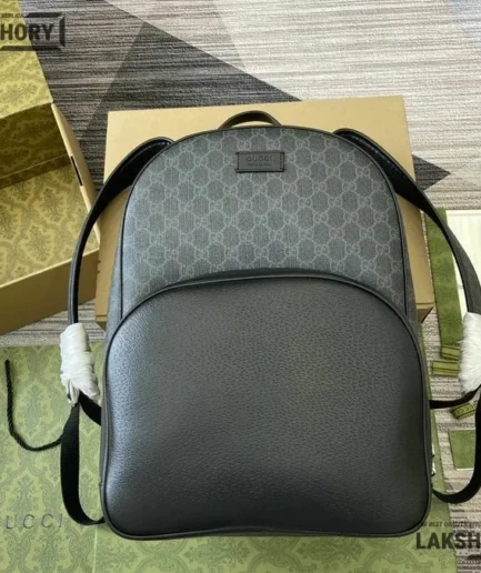 Gucci 1:1 Mirror Replica Medium Backpack GG Supreme Canvas 40CM/15.7IN Gucci Replica Backpacks