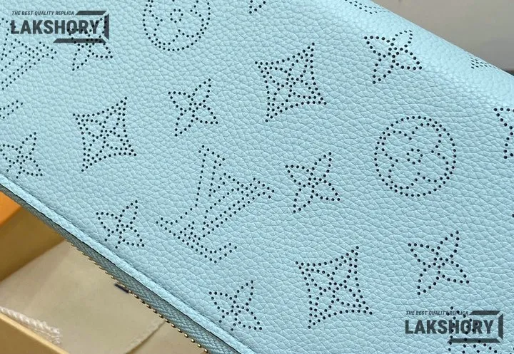 Louis Vuitton 1:1 Mirror Replica Zippy Wallet Mahina Leather Mineral Blue 19.5CM/7.7IN Louis Vuitton Replica Wallets Louis Vuitton 1:1 Mirror Replica Zippy Wallet Mahina Leather Mineral Blue 19.5CM/7.7IN Louis Vuitton Replica Wallets