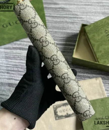 Gucci 1:1 Mirror Replica Bi-color Zip Around Wallet Beige 20CM/7.9IN Gucci Replica Wallets