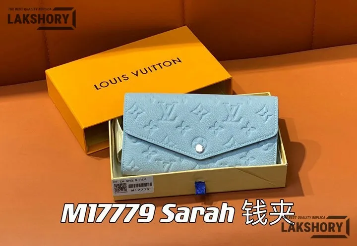 Louis Vuitton 1:1 Mirror Replica Sarah Wallet Monogram Empreinte Leather 19CM/7.5IN Louis Vuitton Replica Wallets Louis Vuitton 1:1 Mirror Replica Sarah Wallet Monogram Empreinte Leather 19CM/7.5IN Louis Vuitton Replica Wallets