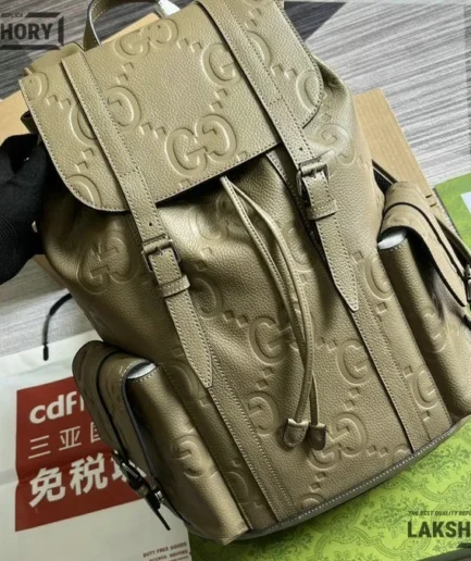 Gucci 1:1 Mirror Replica Piuma Jumbo GG Embossed Backpack 41CM/16.1IN Gucci Replica Backpacks
