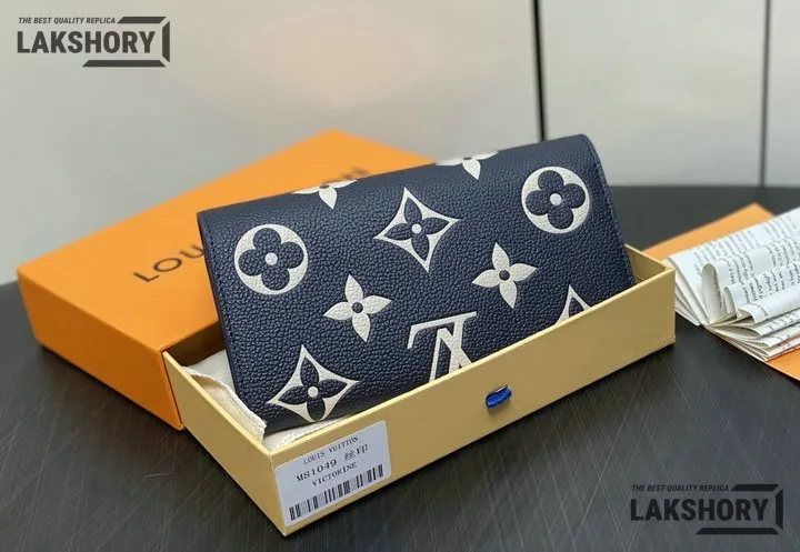 Louis Vuitton 1:1 Mirror Replica Sarah Wallet Bicolor Monogram Empreinte Leather 19CM/7.5IN Louis Vuitton Replica Wallets Louis Vuitton 1:1 Mirror Replica Sarah Wallet Bicolor Monogram Empreinte Leather 19CM/7.5IN Louis Vuitton Replica Wallets