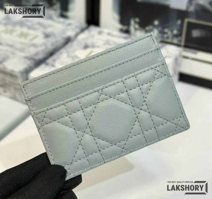 Dior 1:1 Mirror Replica Dior Caro Freesia Card Holder Christian Dior Replica Wallets Dior 1:1 Mirror Replica Dior Caro Freesia Card Holder Christian Dior Replica Wallets
