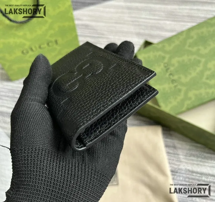 Gucci 1:1 Mirror Replica Leather Jumbo GG Card Case 7.5CM/3IN Gucci Replica Wallets Gucci 1:1 Mirror Replica Leather Jumbo GG Card Case 7.5CM/3IN Gucci Replica Wallets