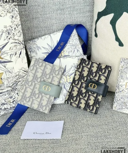 Dior 1:1 Mirror Replica 30 Montaigne Dandelion Card Holder 8CM/3.1IN Christian Dior Replica Wallets