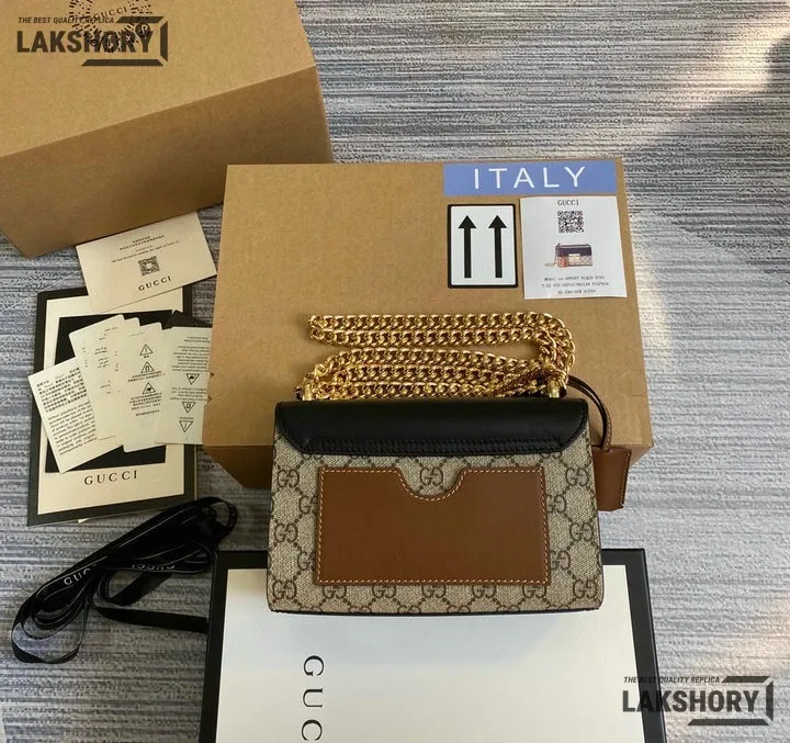 Gucci 1:1 Mirror Replica GG Supreme Small Padlock Shoulder Bag 20CM/7.9IN Gucci Replica Padlock Bags Gucci 1:1 Mirror Replica GG Supreme Small Padlock Shoulder Bag 20CM/7.9IN Gucci Replica Padlock Bags