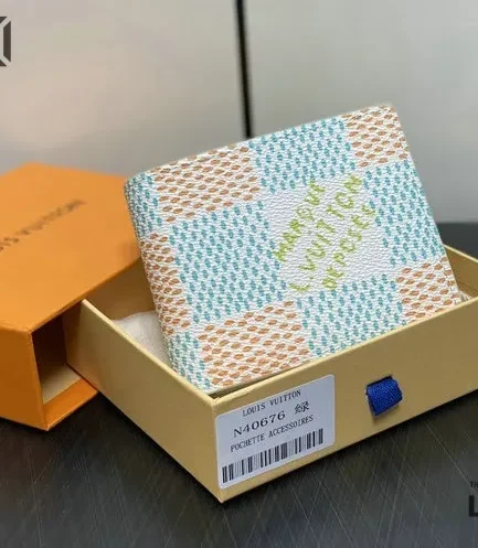 Louis Vuitton 1:1 Mirror Replica Damier Heritage Multiple Wallet 11.5CM/4.5IN Louis Vuitton Replica Wallets