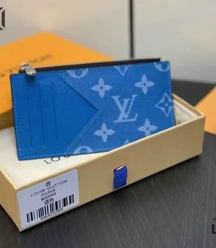 Louis Vuitton 1:1 Mirror Replica Taigarama Coin Card Holder 8CM/3.1IN Louis Vuitton Replica Wallets