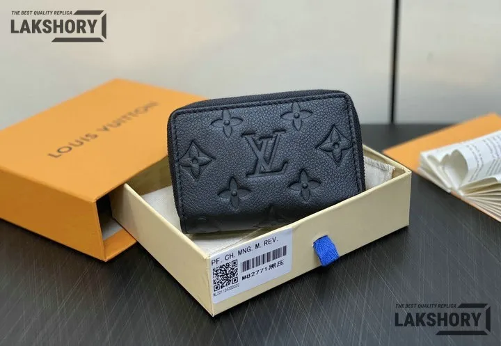 Louis Vuitton 1:1 Mirror Replica Zipped Organizer Monogram Eclipse 10.5CM/4.1IN Louis Vuitton Replica Wallets Louis Vuitton 1:1 Mirror Replica Zipped Organizer Monogram Eclipse 10.5CM/4.1IN Louis Vuitton Replica Wallets
