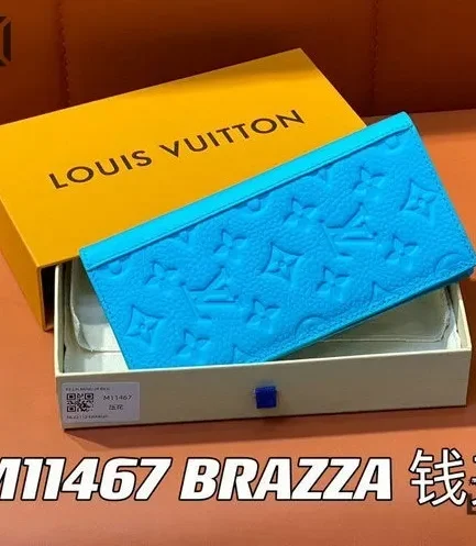 Louis Vuitton 1:1 Mirror Replica Brazza Wallet Monogram Eclipse 19CM/7.5IN Louis Vuitton Replica Wallets