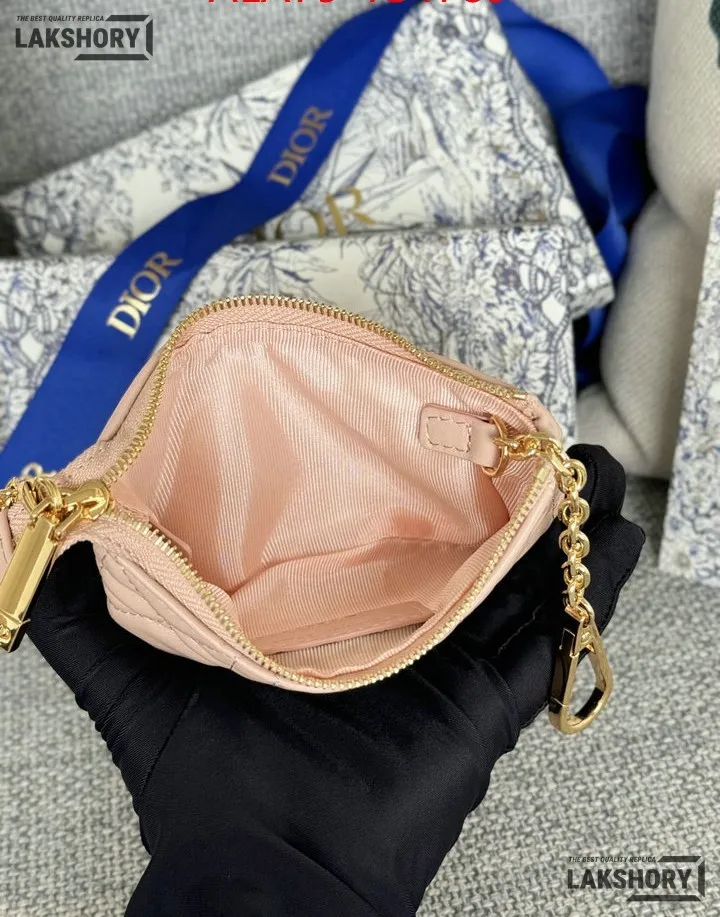 Dior 1:1 Mirror Replica Lambskin Cannage Lady Dior Zipped Key Case 7.6CM/3IN Christian Dior Replica Wallets Dior 1:1 Mirror Replica Lambskin Cannage Lady Dior Zipped Key Case 7.6CM/3IN Christian Dior Replica Wallets