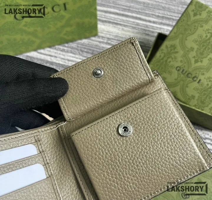 Gucci 1:1 Mirror Replica Jumbo GG Coin Leather Wallet 9CM/3.5IN Gucci Replica Wallets Gucci 1:1 Mirror Replica Jumbo GG Coin Leather Wallet 9CM/3.5IN Gucci Replica Wallets