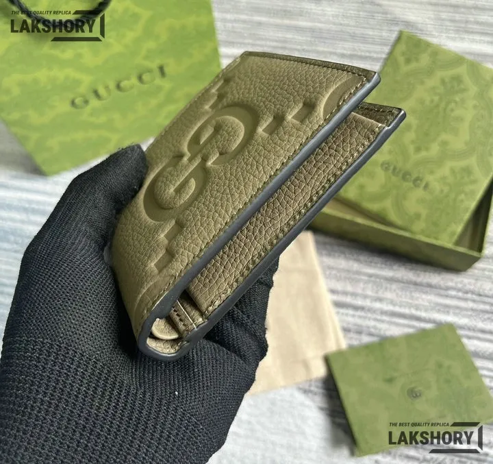 Gucci 1:1 Mirror Replica Jumbo GG Coin Leather Wallet 9CM/3.5IN Gucci Replica Wallets Gucci 1:1 Mirror Replica Jumbo GG Coin Leather Wallet 9CM/3.5IN Gucci Replica Wallets