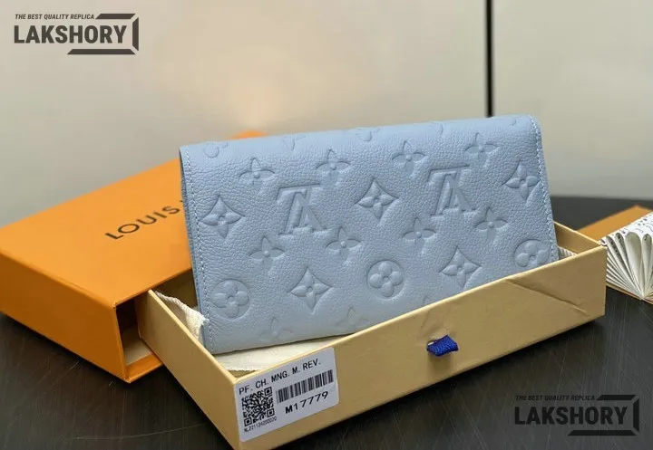 Louis Vuitton 1:1 Mirror Replica Sarah Wallet Monogram Empreinte Leather 19CM/7.5IN Louis Vuitton Replica Wallets Louis Vuitton 1:1 Mirror Replica Sarah Wallet Monogram Empreinte Leather 19CM/7.5IN Louis Vuitton Replica Wallets