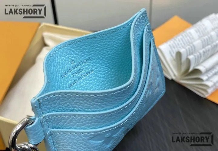 Louis Vuitton 1:1 Mirror Replica Monogram Empreinte LV Charms Card Holder 7CM/2.8IN Louis Vuitton Replica Wallets Louis Vuitton 1:1 Mirror Replica Monogram Empreinte LV Charms Card Holder 7CM/2.8IN Louis Vuitton Replica Wallets