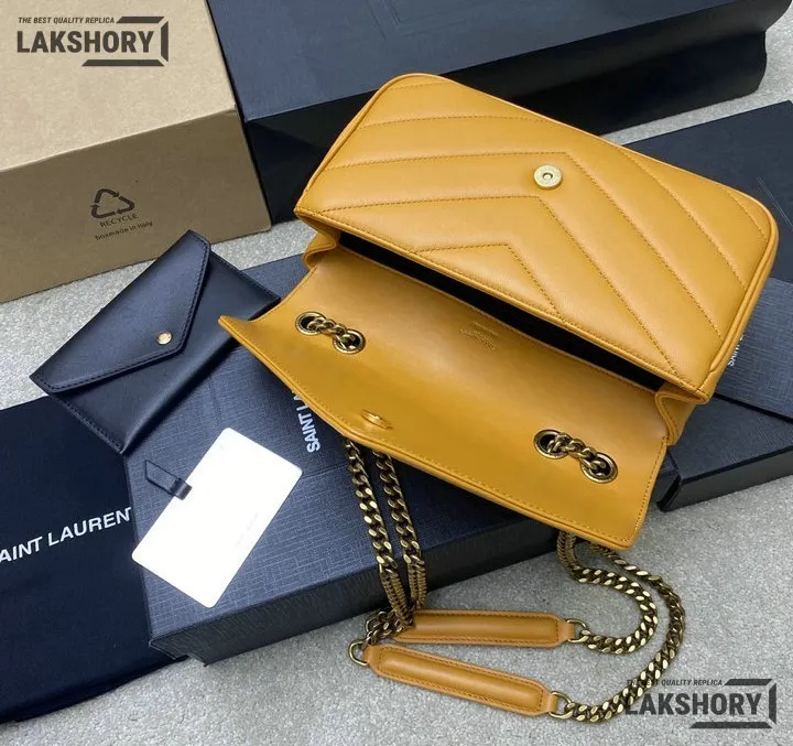 Ysl 1:1 Mirror Replica Loulou Small Matelassé Chain Bag 24CM/9.4IN Replica Crossbody Bags Ysl 1:1 Mirror Replica Loulou Small Matelassé Chain Bag 24CM/9.4IN Replica Crossbody Bags