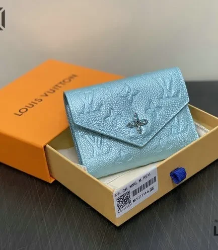 Louis Vuitton 1:1 Mirror Replica Empreinte Monogram Flower Victorine Wallet 12CM/4.7IN Louis Vuitton Replica Wallets