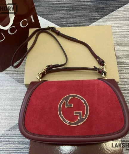 Gucci 1:1 Mirror Replica Blondie Large Shoulder Bag Red Gucci Replica Blondie Bags