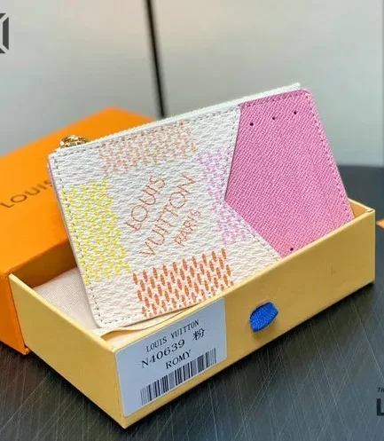 Louis Vuitton 1:1 Mirror Replica Romy Card Holder Damier Canvas 8CM/3.1IN Louis Vuitton Replica Wallets