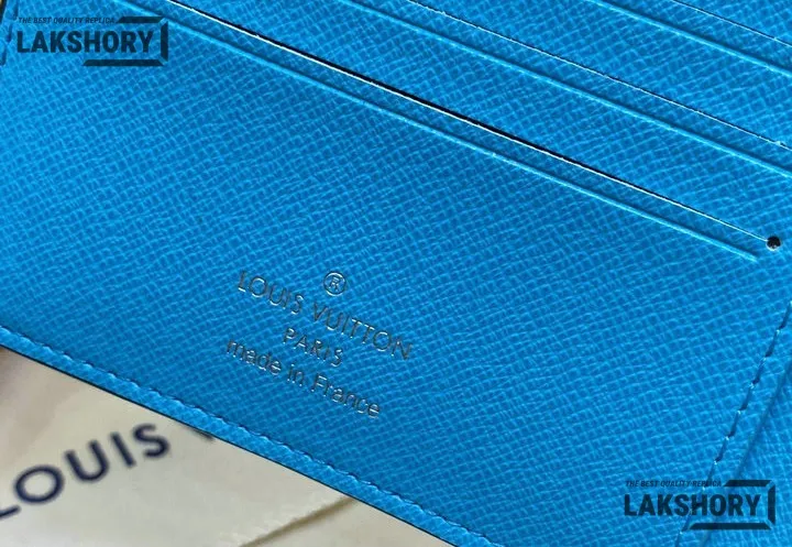 Louis Vuitton 1:1 Mirror Replica Multiple Wallet Monogram Eclipse Turquoise 9CM/3.5IN Louis Vuitton Replica Wallets Louis Vuitton 1:1 Mirror Replica Multiple Wallet Monogram Eclipse Turquoise 9CM/3.5IN Louis Vuitton Replica Wallets